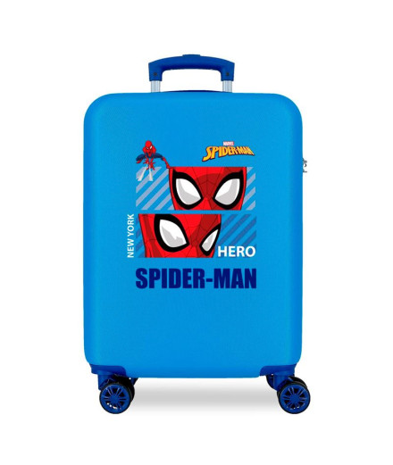 Trolley Marvel Abs 55Cm.4R. Spiderman Hero Azul