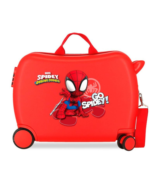 Maleta Marvel Inf.Abs 4R. (2.Multi) Go Spidey Rojo