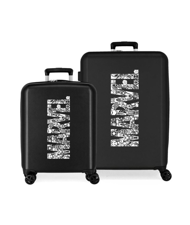 Set 2/Maleta Marvel Abs 55-70Cm.4R. Disney 100...