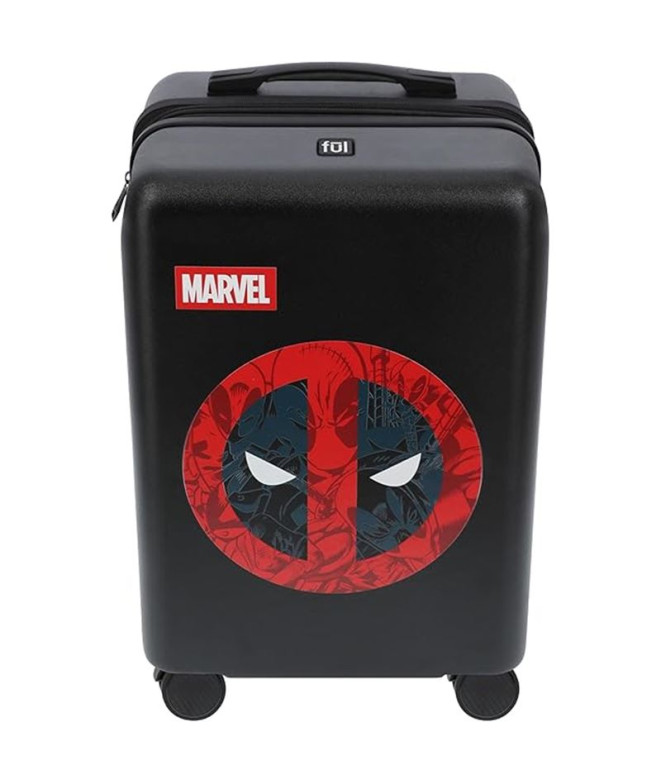 Maleta Marvel Abs 55Cm.4R. Deadpool Negro Negro