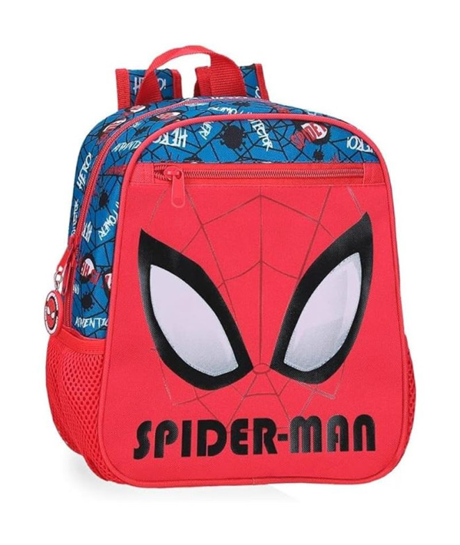 Mochila Marvel 28Cm.Spiderman Authentic Rojo