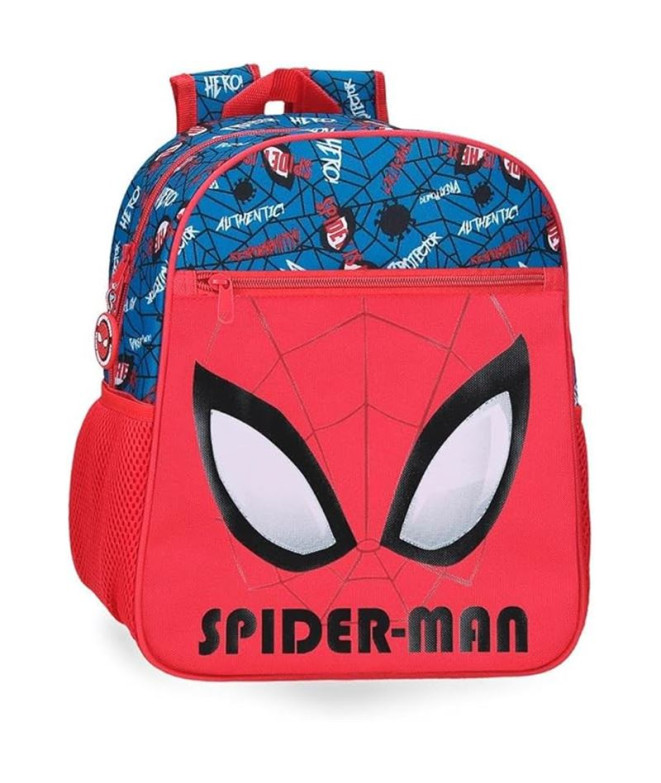 Mochila Marvel 33Cm. Spiderman Authentic Rojo