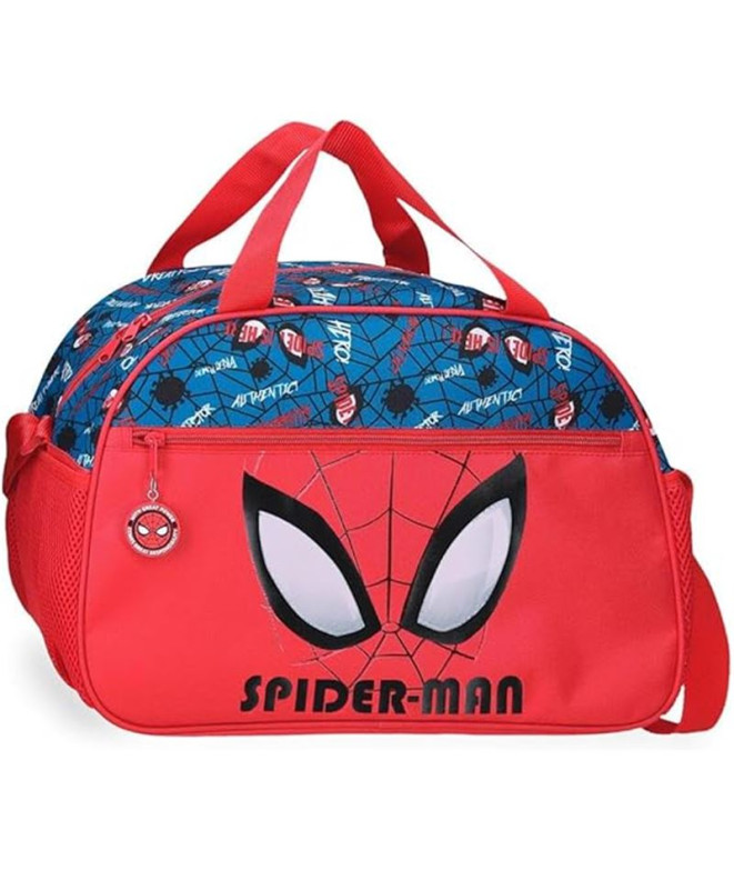 Bolsa Viaje 40Cm.Spiderman Authentic Rojo