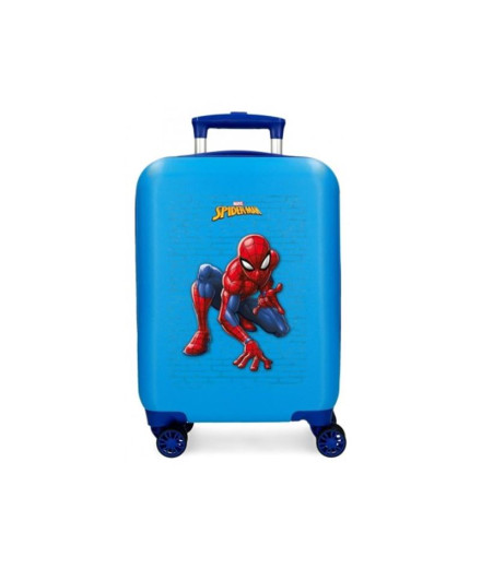 Trolley Marvel Abs 50 Cm.4 Ruedas Spiderman Vigilant Azul
