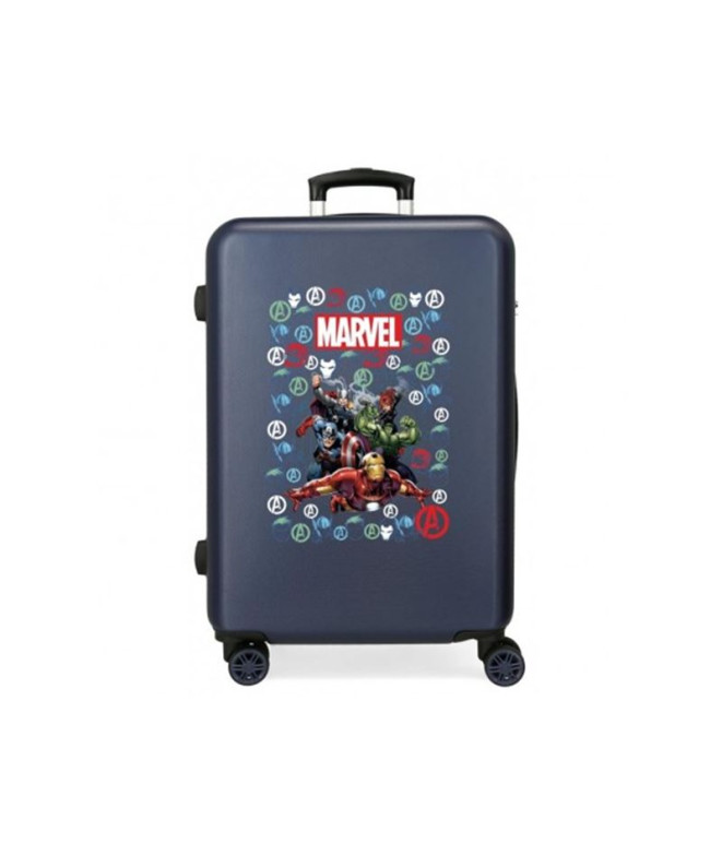 Trolley Marvel Abs 68Cm.4 Ruedas Avengers Team...