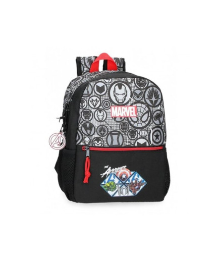 Mochila Marvel Adaptable 32Cm. Marvel Heroes Negro