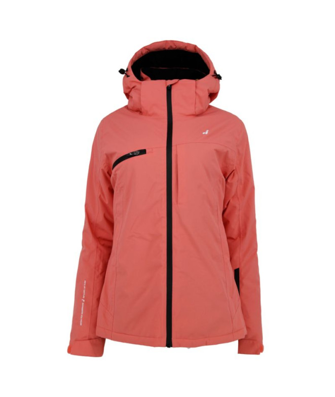 Chaqueta de Montaña Joluvi Toran Mujer Coral/Negro