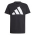 Camiseta adidas Big Logo Infantil Negro/Blanco