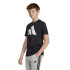 Camiseta adidas Big Logo Infantil Negro/Blanco
