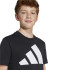 Camiseta adidas Big Logo Infantil Negro/Blanco