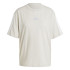 Camiseta adidas 3 Bandas Boyfriend Mujer crema