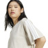 Camiseta adidas 3 Bandas Boyfriend Mujer crema