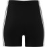 Mallas adidas 3 Bandas Essentials Biker Short Mujer Negro/Blanco