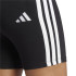 Mallas adidas 3 Bandas Essentials Biker Short Mujer Negro/Blanco