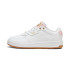 Zapatillas Casual Puma Court Classic Lux White/Mauve Mist/PUMA Gold