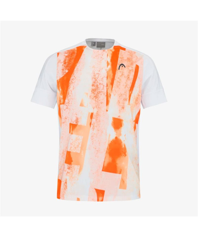 Camiseta de Pádel Head Padel Tech Hombre Naranja