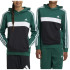 Sudadera adidas Tiberio 3 Bandas Colorblock Hoodie Infantil Verde Oscuro