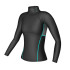 Camiseta Compresiva de Hockey Shock Doctor Ultra Comp Neckguard Black/Grey Mujer