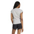 Camiseta adidas Lin Sj Mujer Gris/Negro