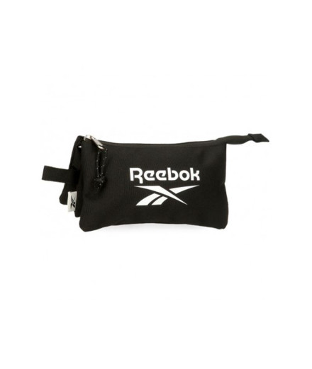 Estuche neceser tres compartimentos Reebok Boston negro