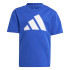 Camiseta adidas Big Logo Infantil Azul/Blanco