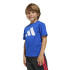 Camiseta adidas Big Logo Infantil Azul/Blanco