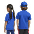 Camiseta adidas Big Logo Infantil Azul/Blanco