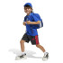 Camiseta adidas Big Logo Infantil Azul/Blanco