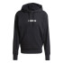 Sudadera adidas Lin French Terry Hd Hombre Negro/Blanco