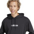 Sudadera adidas Lin French Terry Hd Hombre Negro/Blanco