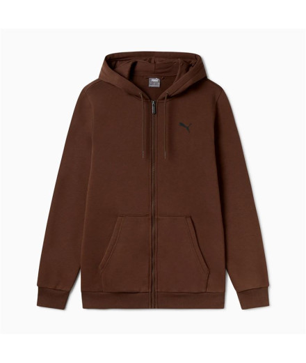 Chaqueta Puma Essentials+ Graphic Hoodie Fz Hombre Marrón