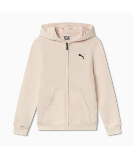 Chaqueta Puma Essentials+ Graphic Hoodie Fz Infantil Beige