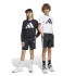 Pantalones adidas 3 Bandas Wv Sh Infantil Negro/Blanco