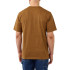 Camiseta Carhartt K87 Pocket S/S T-Shirt Hombre Oiled Walnut Heather