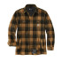 Chaqueta Carhartt Flannel Sherpa-Lined Shirt Jac Hombre Carhartt® Brown