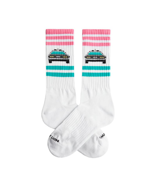 Calcetines Jimmy Lion Athletic Delorean Blanco...