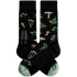 Calcetines Jimmy Lion Mushrooms Negro