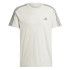 Camiseta adidas Essentials Single 3 Bandas Hombre Blanco Roto