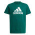 Camiseta adidas Essentials Big Logo Cotton Infantil Verde Oscuro