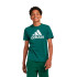 Camiseta adidas Essentials Big Logo Cotton Infantil Verde Oscuro