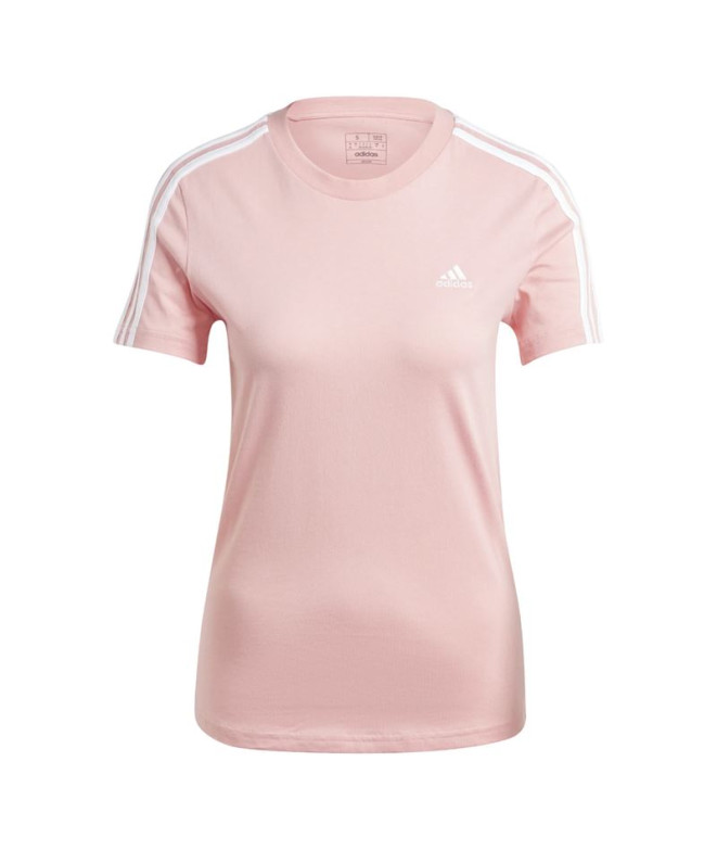 Camiseta adidas Essentials Slim 3 Bandas Mujer...