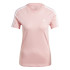 Camiseta adidas Essentials Slim 3 Bandas Mujer Rosa