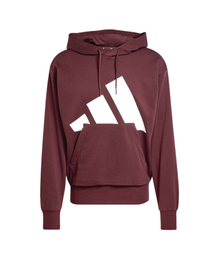 Sudadera adidas Bl French Terry Hd Hombre Rubaur/Blanco