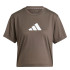 Camiseta de Fitness adidas Essentials Big Performance Logo Mujer Verde Oliva