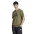 Camiseta adidas Camo Logo Hombre Verde Oscuro
