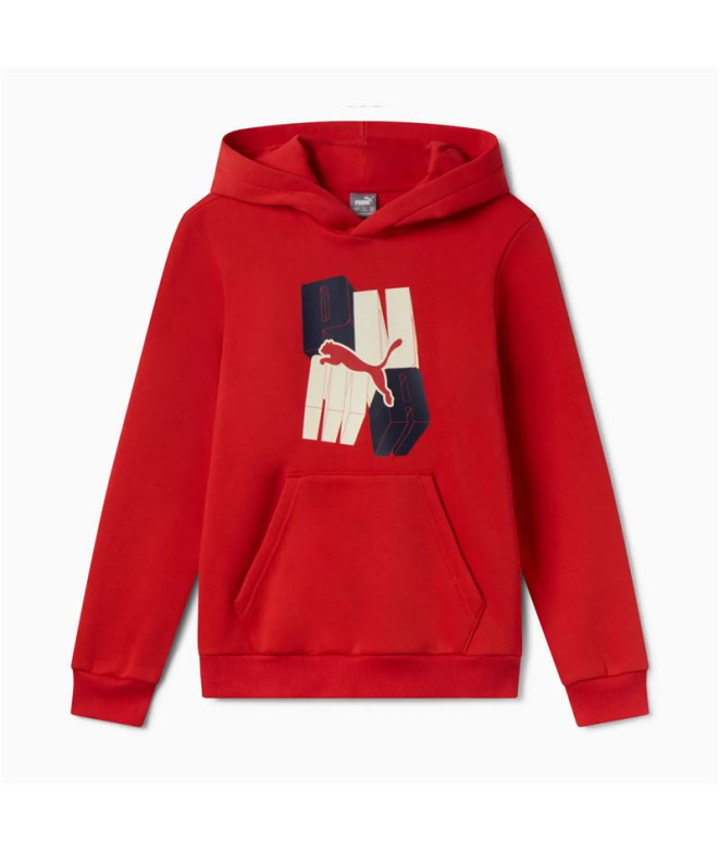 Sudadera de Puma Ess+ Graphic Hoodie Fl Niño...