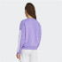 Sudadera adidas 3 Bandas French Terry Swt Mujer Violeta/Blanco