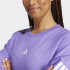 Sudadera adidas 3 Bandas French Terry Swt Mujer Violeta/Blanco