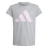 Camiseta adidas Jogger Big Logo Niña Gris/Rosa