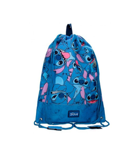Saco De Merienda Disney Gym Sac Happy Sttich Azul